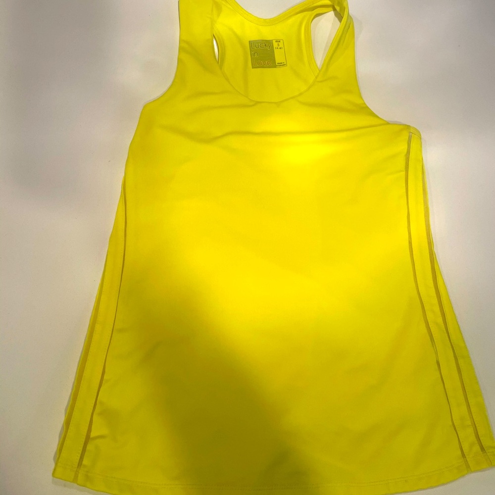 Lucky In Love workout tennis tank size S (2-4)